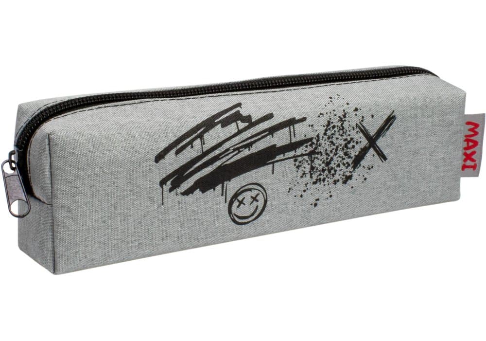 Пенал "Maxi" Classic мягкий,20,5х6х3,5см,1отд.,серый №MX87405