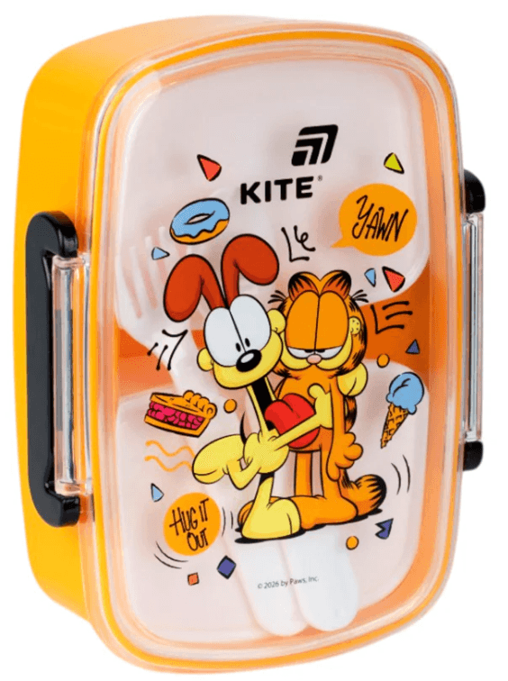 Ланч бокс пласт. "Kite" 750мл Garfield с наполнением №GF26-181