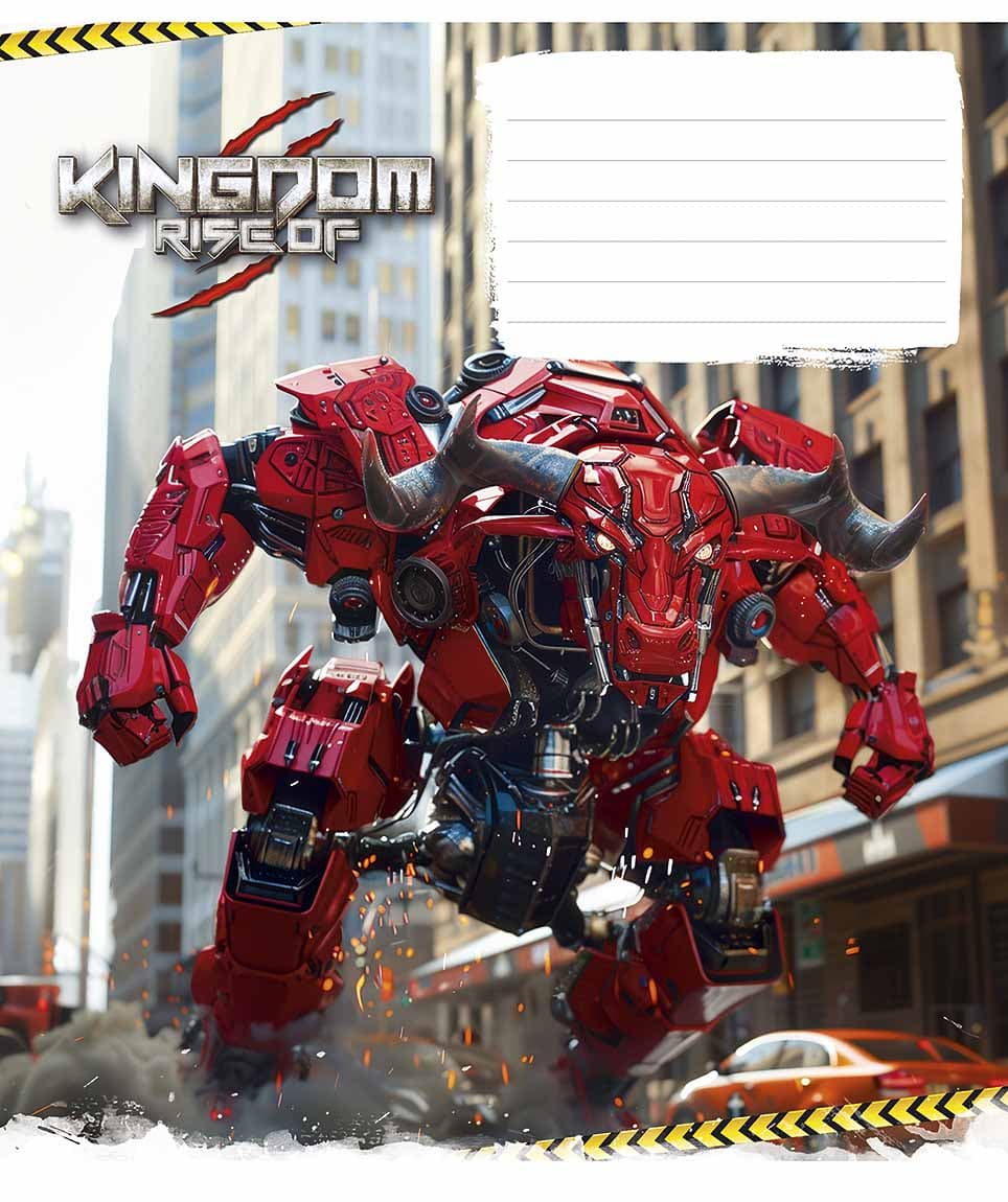Зошит 12арк. кліт. Школярик "Animals transformers" ВД-лак №012-3467K(30)(300)