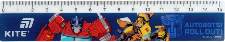 Лінійка пласт. 15см "Kite" №TF26-090 Transformers(100)