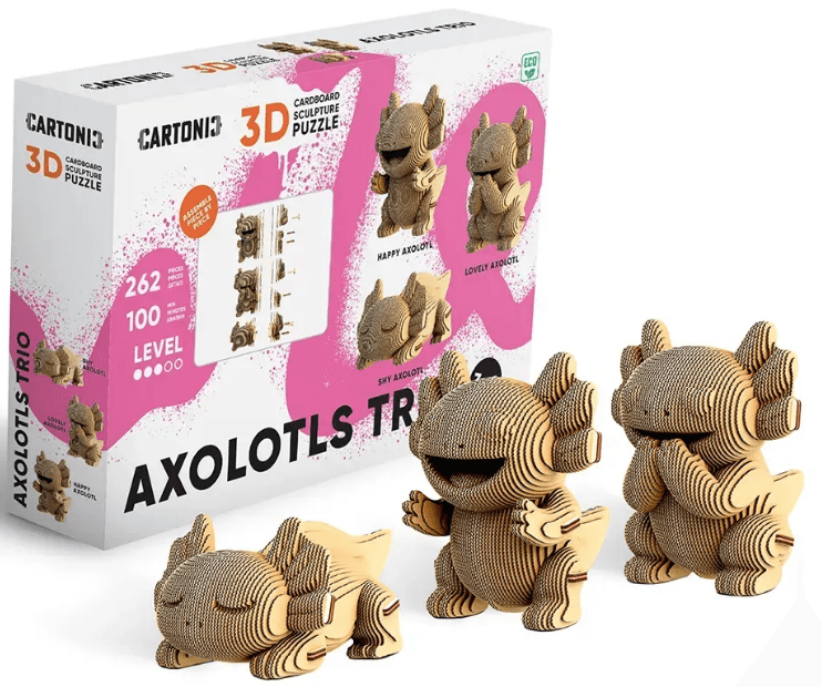 Пазлы 3D "Cartonic" Axolotls Trio