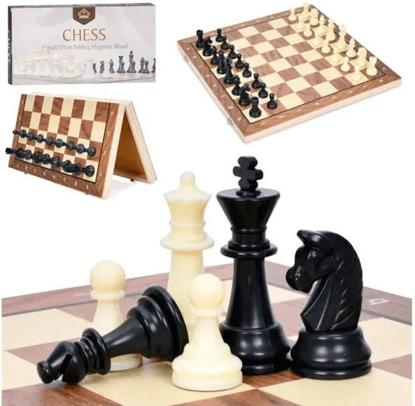 Шахматы дерев.,фигуры пласт.,в кор-ке,39,5х20,5х4см №FG240502029L(18)