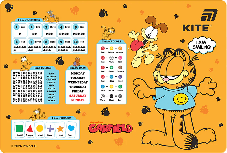 Подкладка для стола "Kite" №GF26-207 Garfield (42,5х29cм) PP(10)