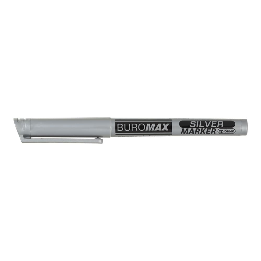 Маркер "Buromax" №BM.8709-24 SILVER 1-2 мм, серебряный