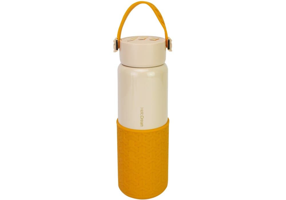 Термобутылка метал. 0,49л "Optima" Arrow кремово-оранжевая №H-6318-66
