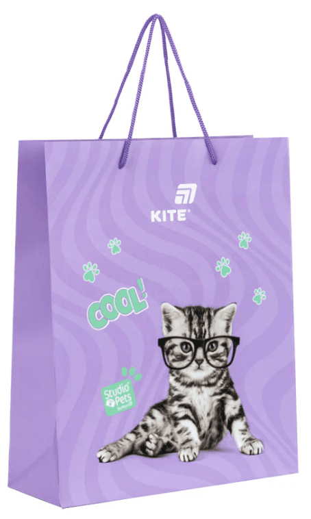 Пакет подарочный бумаж. "Kite" Studio Pets №SP26-266 26х32см(5)