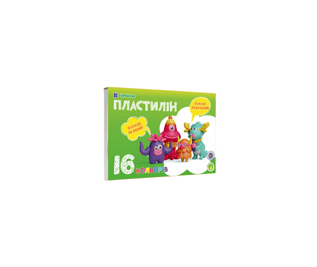 Пластилін 16 кольор. №6-435