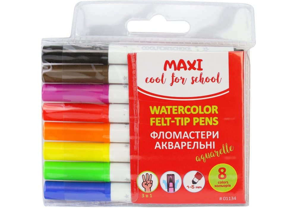 Фломастери "Maxi" 8кольор. Juicy №MX01134(24)(144)