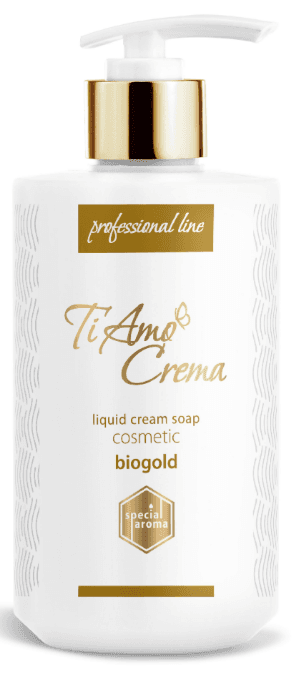 Крем-мыло жидкое "Ti Amo Crema" Косметическое с биозолотом 450мл(10)