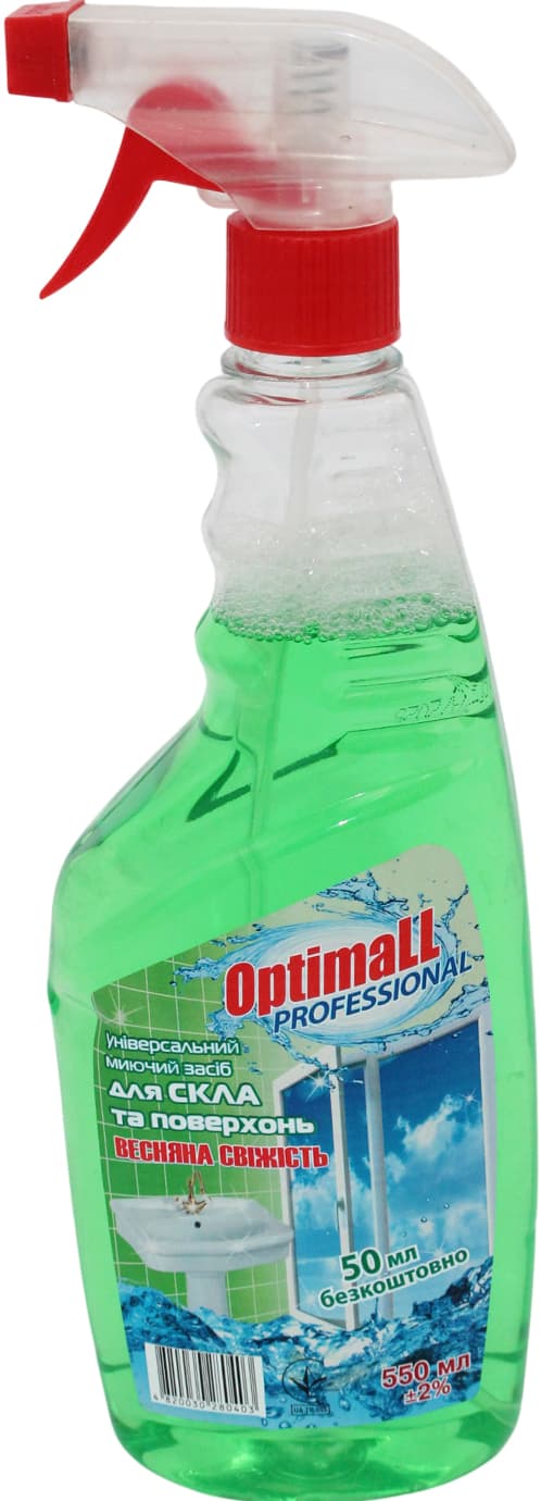 Средство для мытья стекла Optimall 550 мл курок Весна (12)