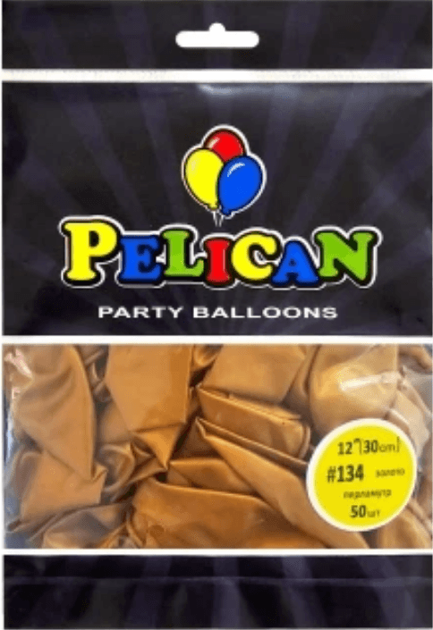 Шарик воздуш. латексный 12"/30см пастель ассорти №812134/Pelican/(50)