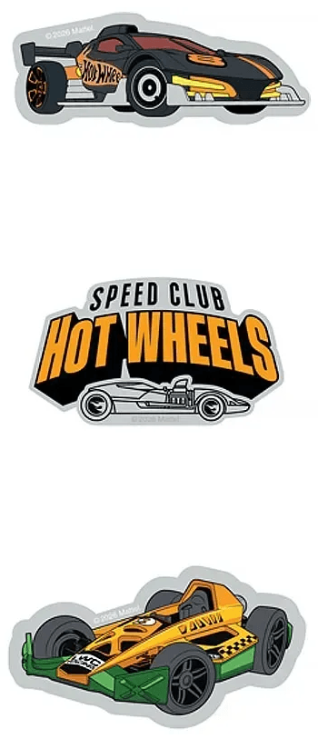 Бейдж "Kite" №HW26-3012 Hot Wheels на липучке, 3шт