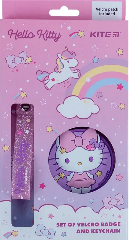Бейдж "Kite" №HK24-3010-3 Hello Kitty на липучке и подвеска, 2шт