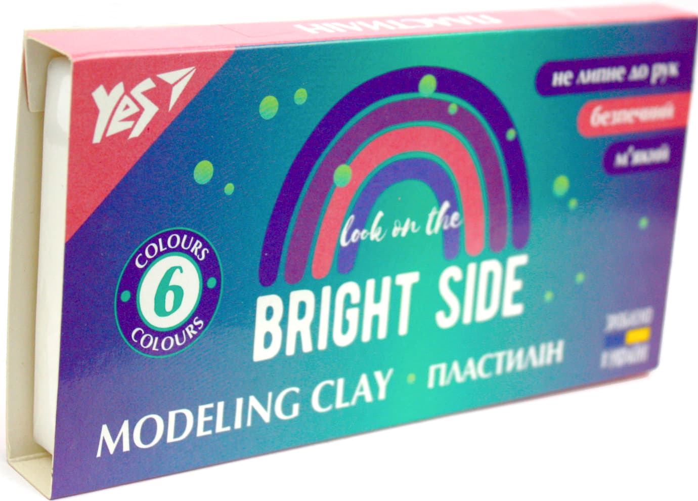 Пластилін "Yes" Glamour 6 кольор. 120гр №540640(40)
