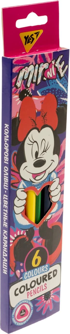 Карандаши цветн. 6 цветн. "Yes" №290650 Minni Mouse(24)
