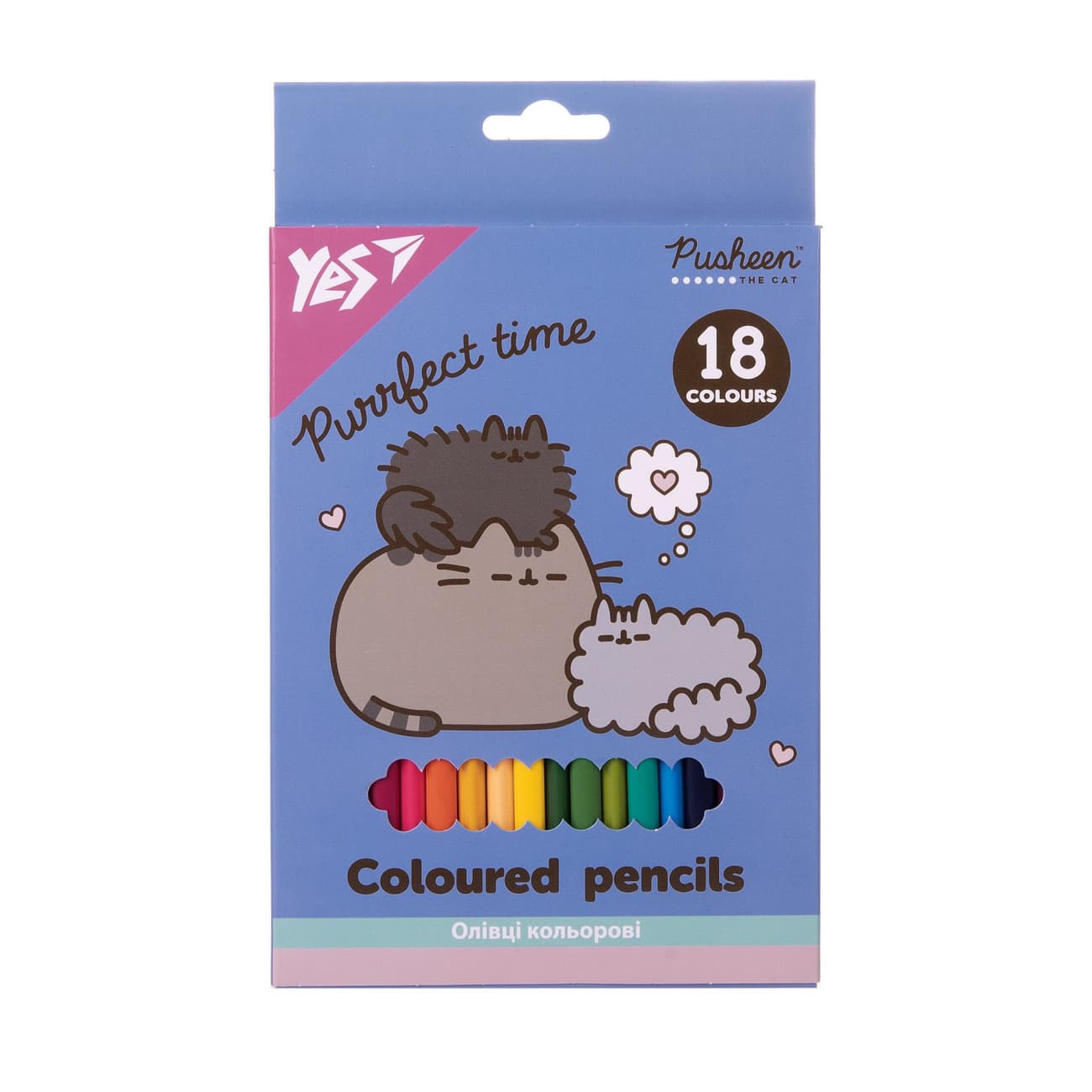 Карандаши цветн. 18 цветн. "Yes" №290766 Pusheen(8)