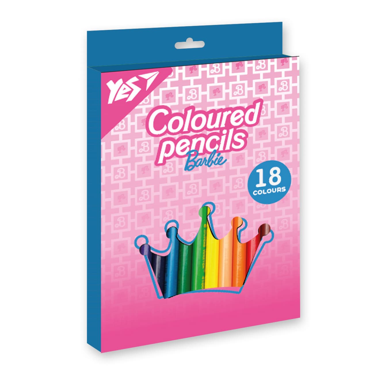 Карандаши цветн. 18 цветн. "Yes" №290735 Barbie розовый(8)(160)