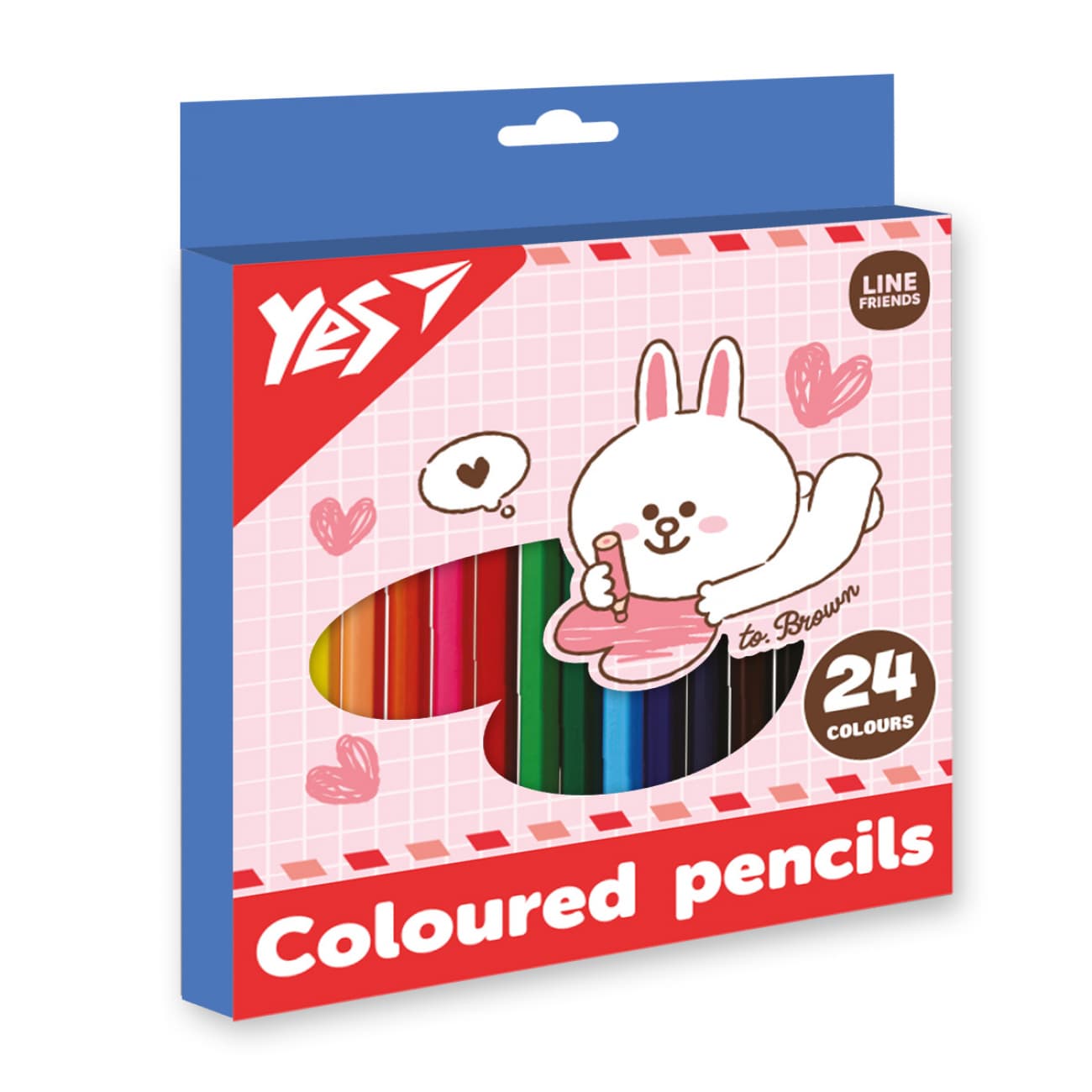 Карандаши цветн. 24 цветн. "Yes" №290742 Line Friends. Cony(6)(120)