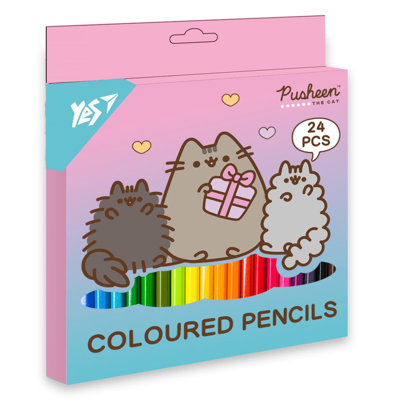 Карандаши цветн. 24 цветн. "Yes" №290741 Pusheen. Stormy and Pip(6)(120)