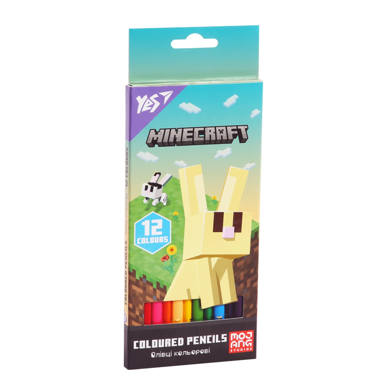 Карандаши цветн. 12 цветн. "Yes" №290772 Minecraft.Spring(12)(240)