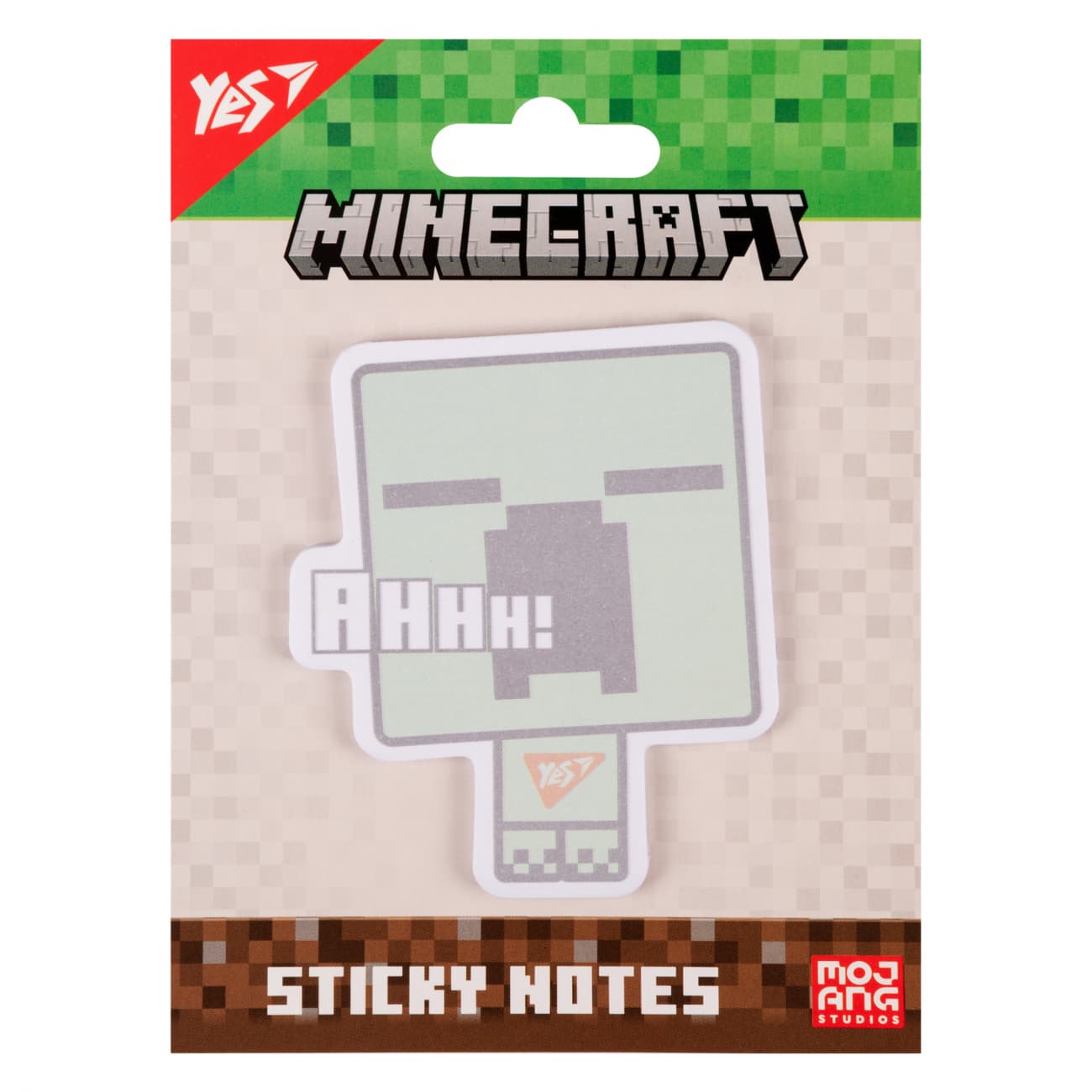 Блок/зам. липк. краем фигурный 40л. "Yes" Minecraft Creeper №170398(12)(144)