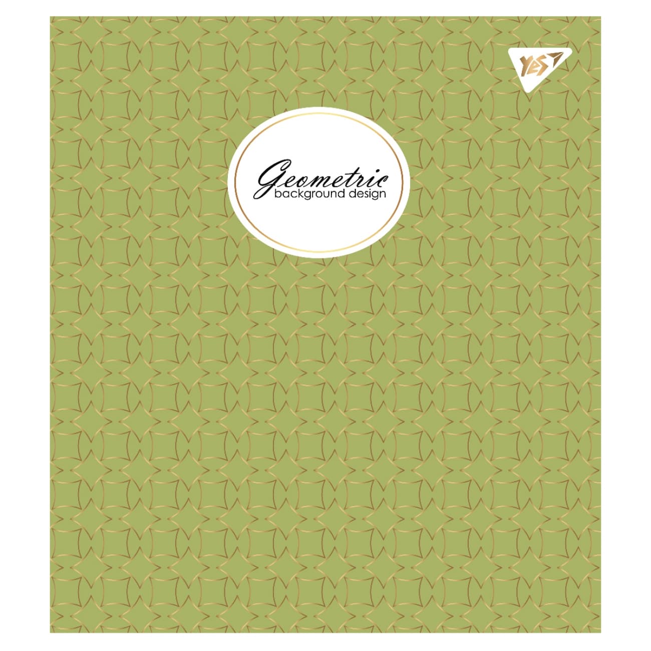 Зошит А5 YES 48арк. лін. мат. ВДЛ+ УФ-спл+Pantone Gold "Geometric" №766892(5)(100)