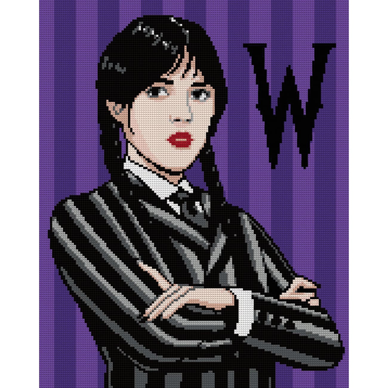 Алмазная мозаика "Santi" Wednesday Addams 40х50см,на подрамнике №955333