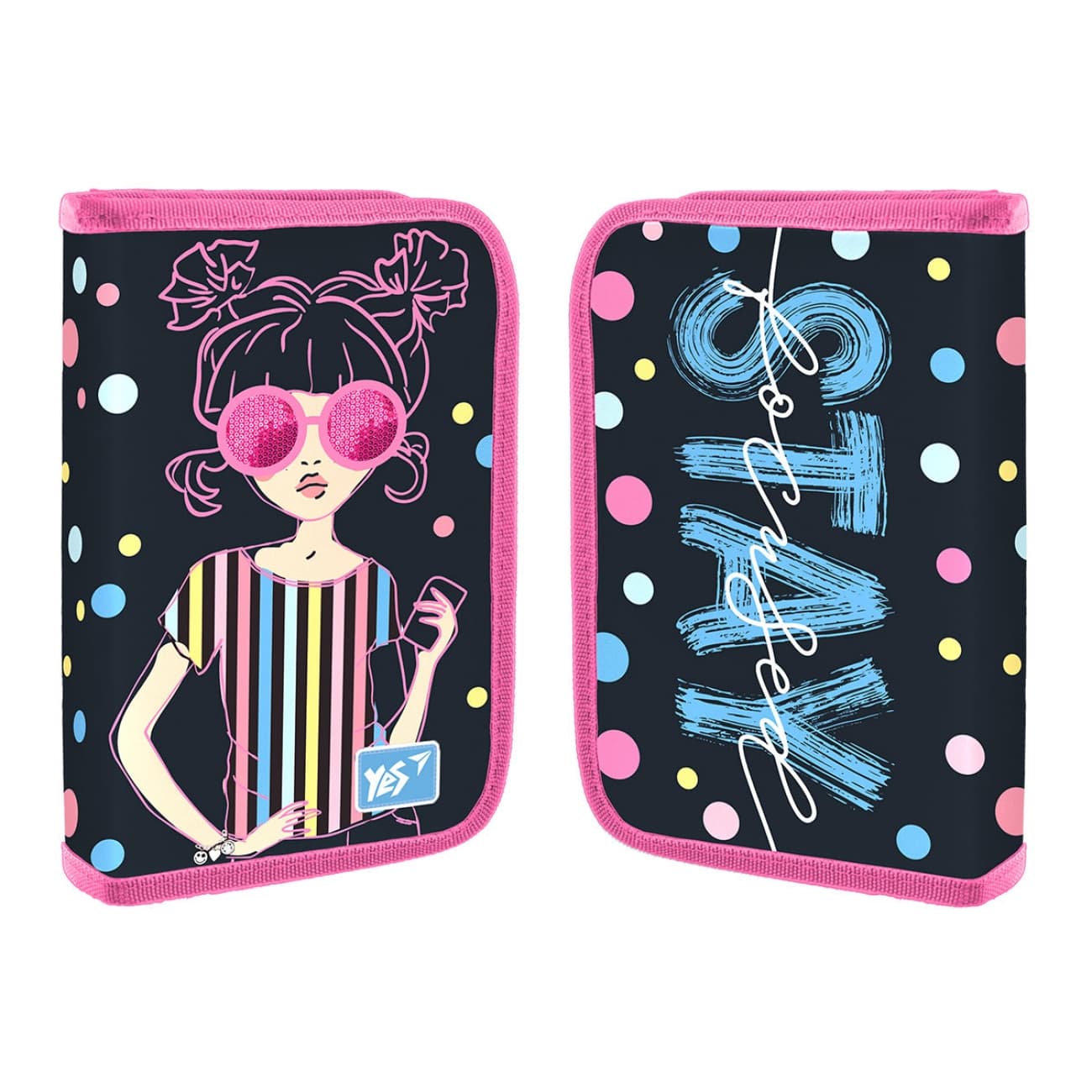 Пенал Yes Girls style твердий, одинарний, 2 клапани (48) №HP-04/533120
