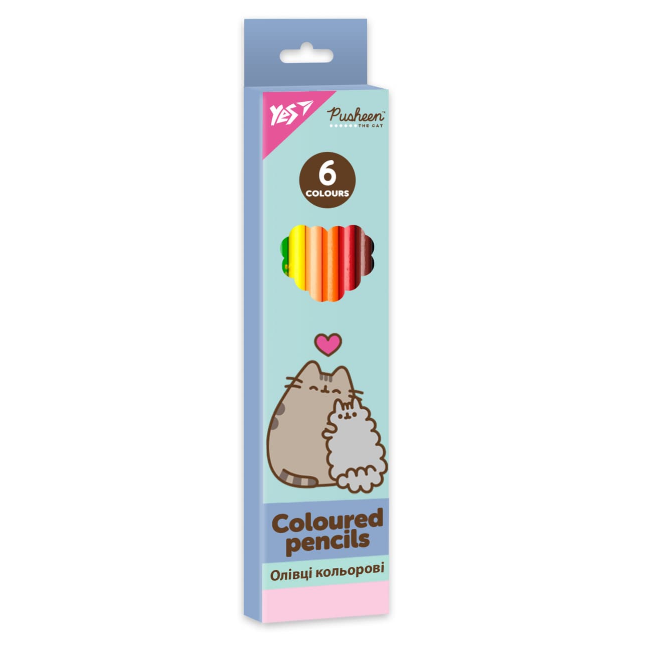 Карандаши цветн. 6 цветн. "Yes" №290759 Pusheen(12)