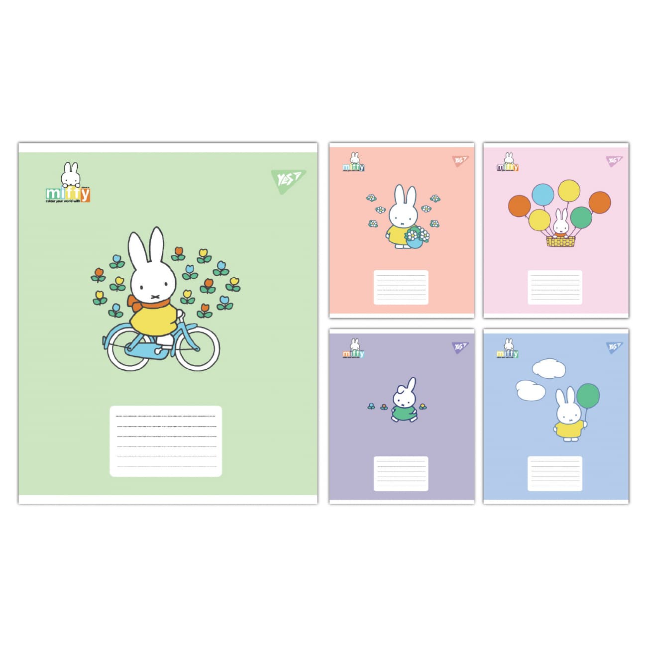 Зошит 12арк. кос.лін. YES Miffy Playfull №767633(25)(500)