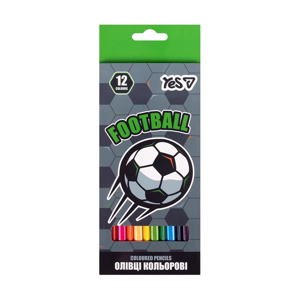 Карандаши цветн. 12 цветн. "Yes" №290786 Football