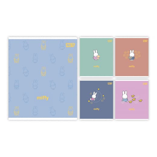 Зошит А5 YES 18арк. кліт. глитер+УФ+soft touch Miffy Bunny №768598(10)(200)