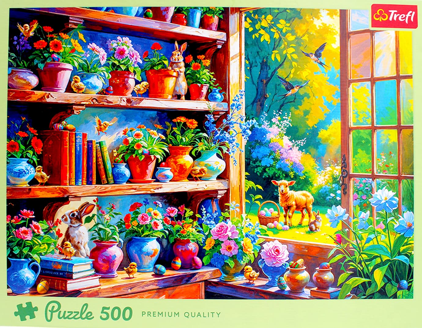 Пазлы Trefl 500эл. Весеннее утро в оранжерее №37558