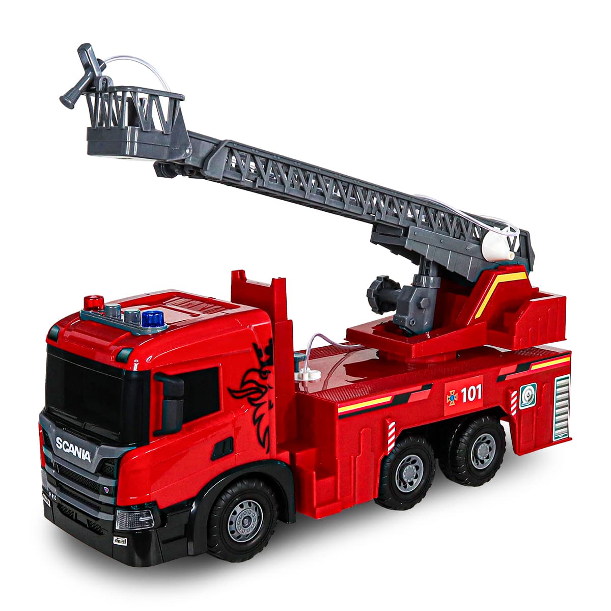 Автомодель "Technodriver" SCANIA Пожежна машина (світло, звук) №5005KS/КіддіСвіт/