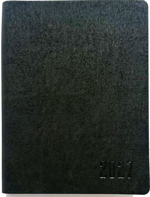 Щоден. А6 "Мандарин" дат2027 160арк. кліт. шкірзам. №9967(40)