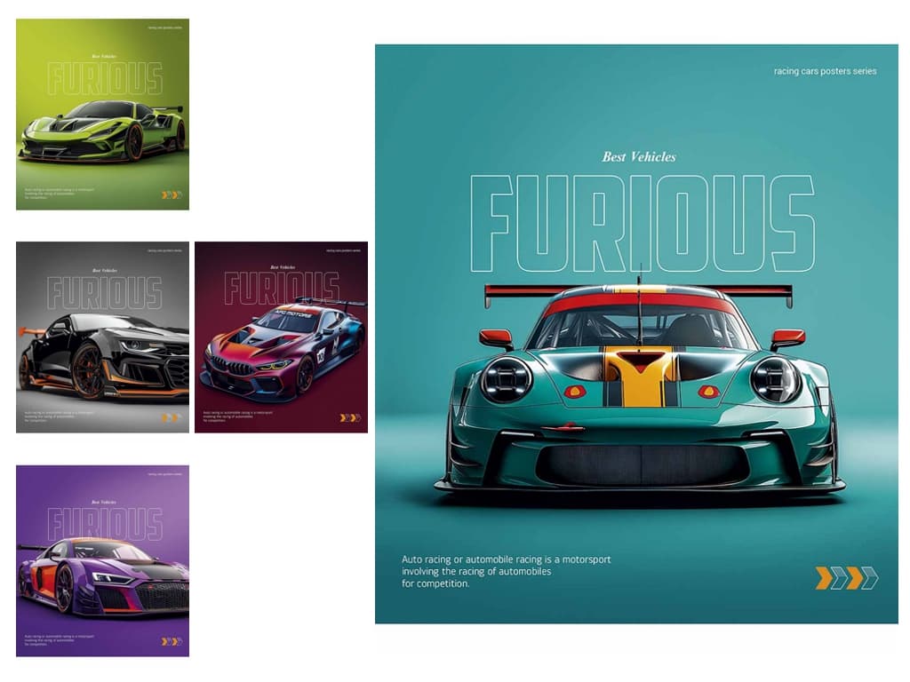 Зошит 60арк. лін. Школярик "Cars posters" УФ-лак №060-3572L