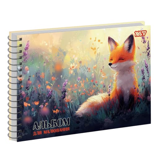 Альбом для рисов. на пруж. 30/100 А4 с перфор. Fox №130625/Yes/(8)(192)