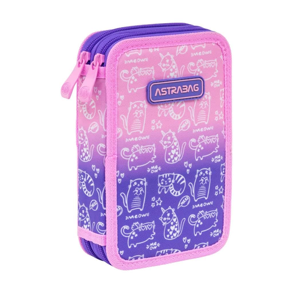 Пенал "Astrabag" KITTY подвійн.,б/н №AC2/503026009