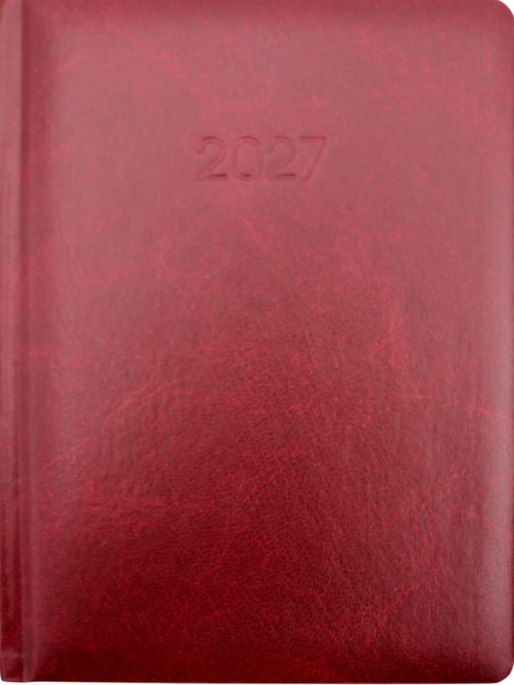 Щоден. А5 "Economix" дат2027 Algora бордо №E21689-18(20)