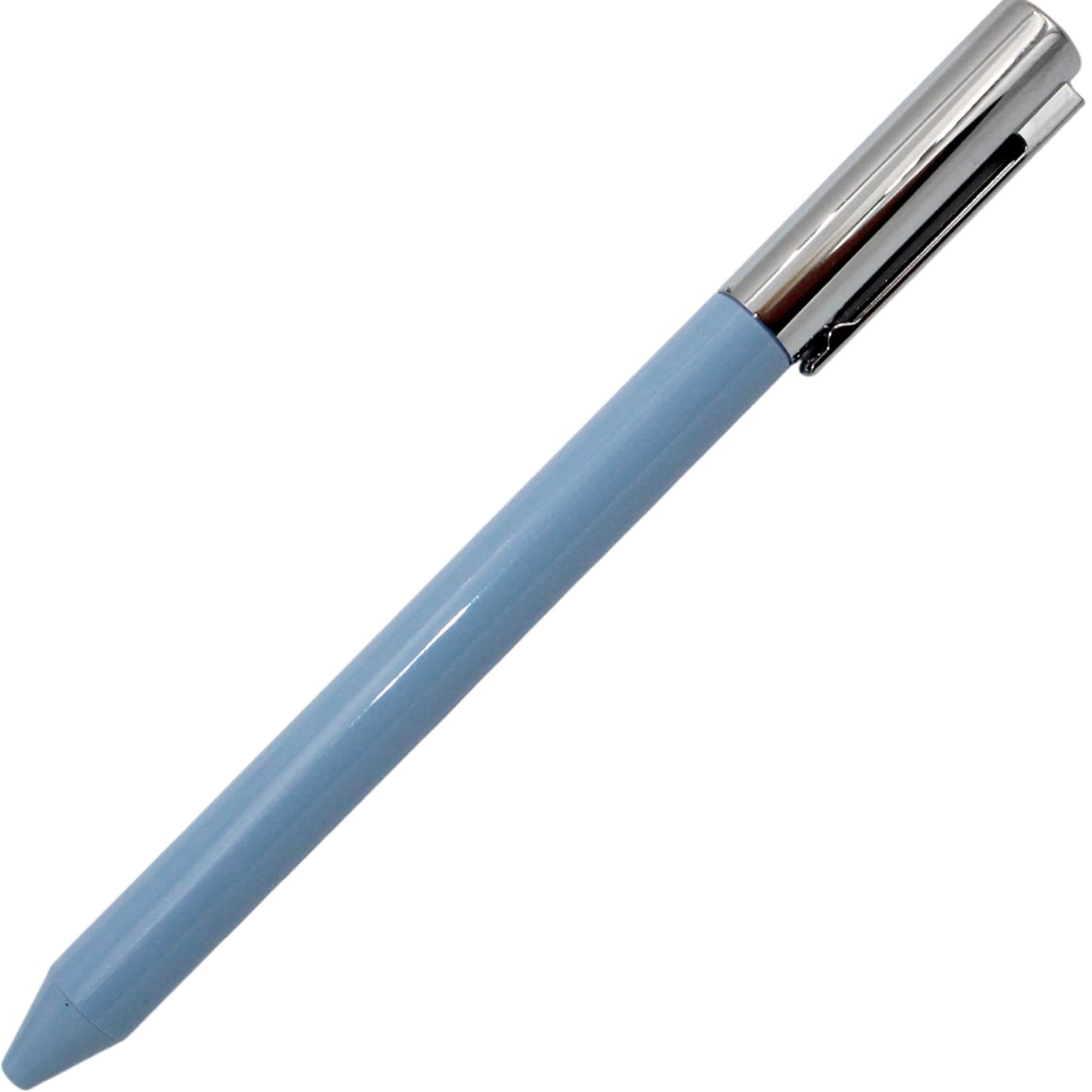 Ручка авт. гел. "Buromax" №BM.83102-14 Prestige Silver 0.5мм синя, корп. блакитний