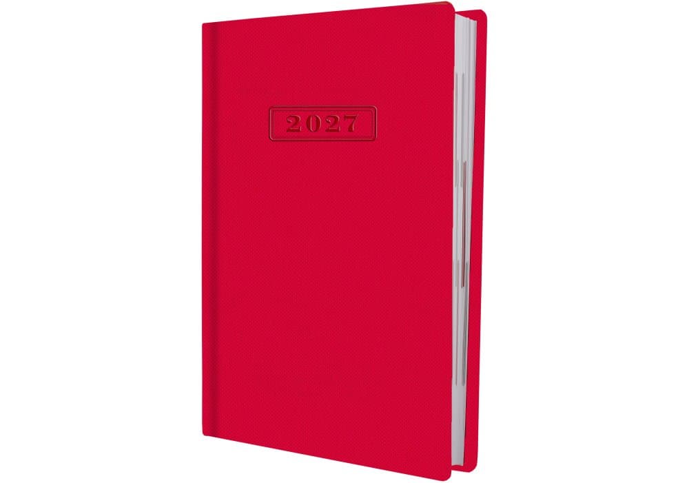 Ежедневник А5 Optima датированный 2027 Square красный O25204-03
