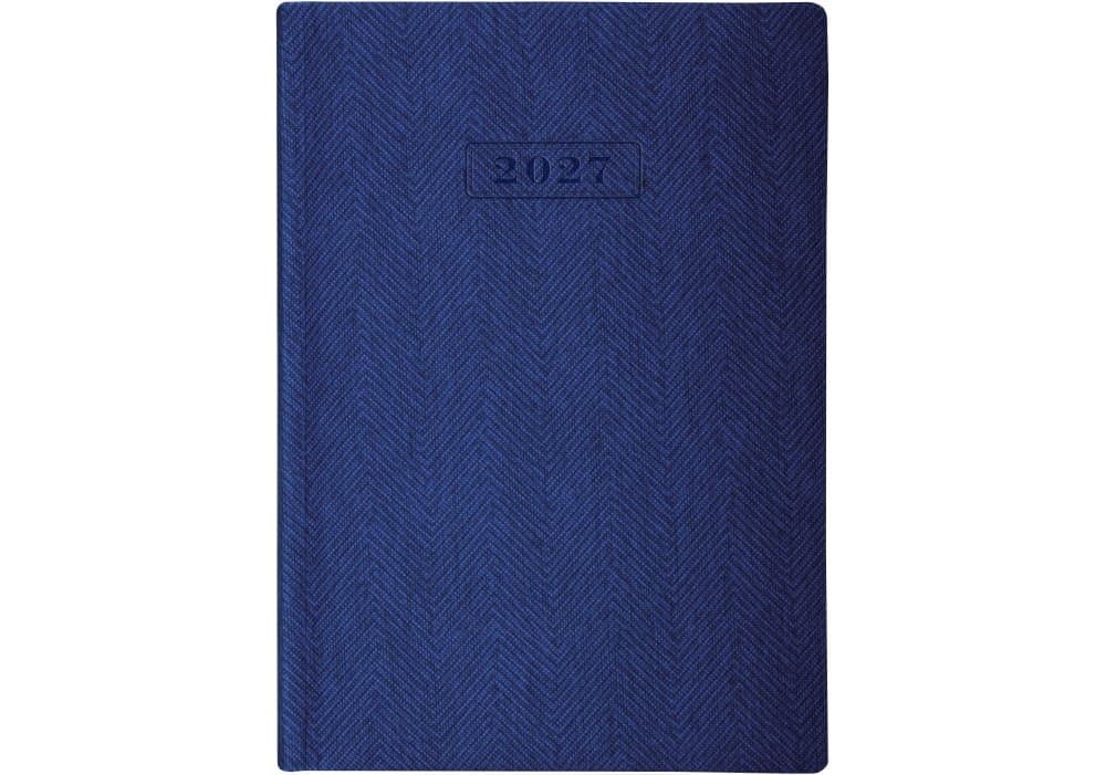 Ежедневник А5 Optima датированный 2027 Tweed синий O26126-02