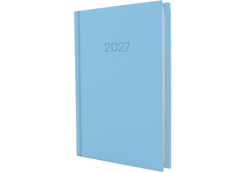 Щоденник A5 Economix датований 2027 Satin блакитний E21612-11  