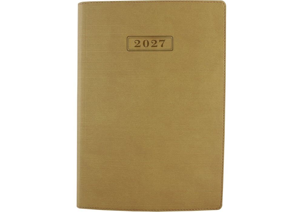 Щоденник А5 Optima, датований 2025 Stripe бежевий O25285-66
