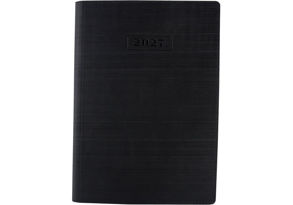Ежедневник датированный 2025 Optima Stripe А5 черный O25285-01