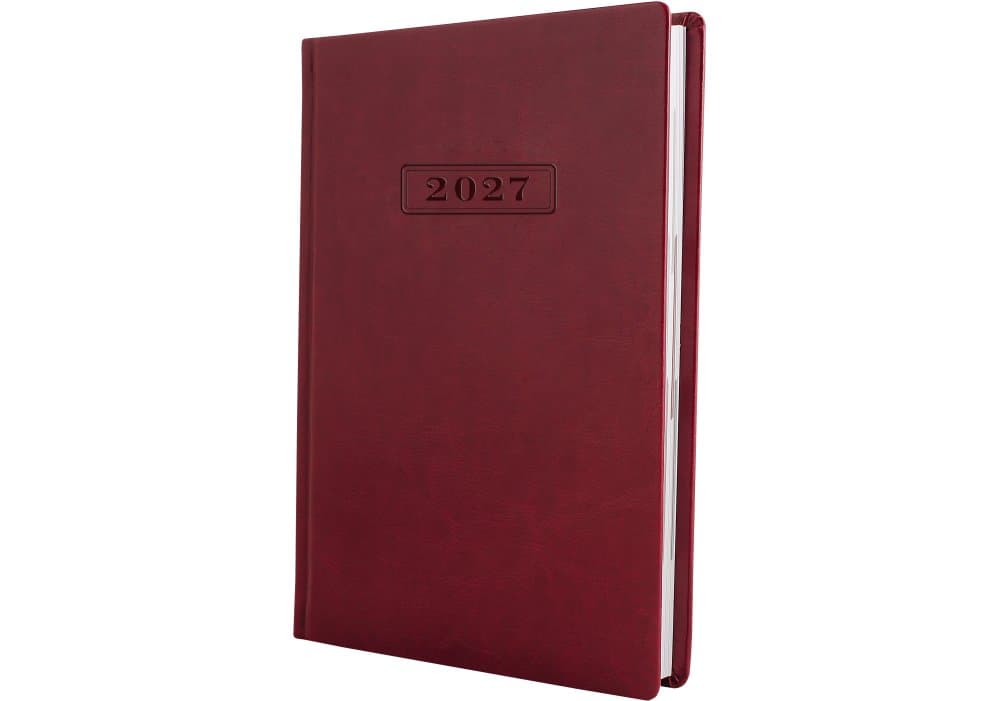 Ежедневник А5 Optima датированный 2025 Nebraska бордо O25233-18