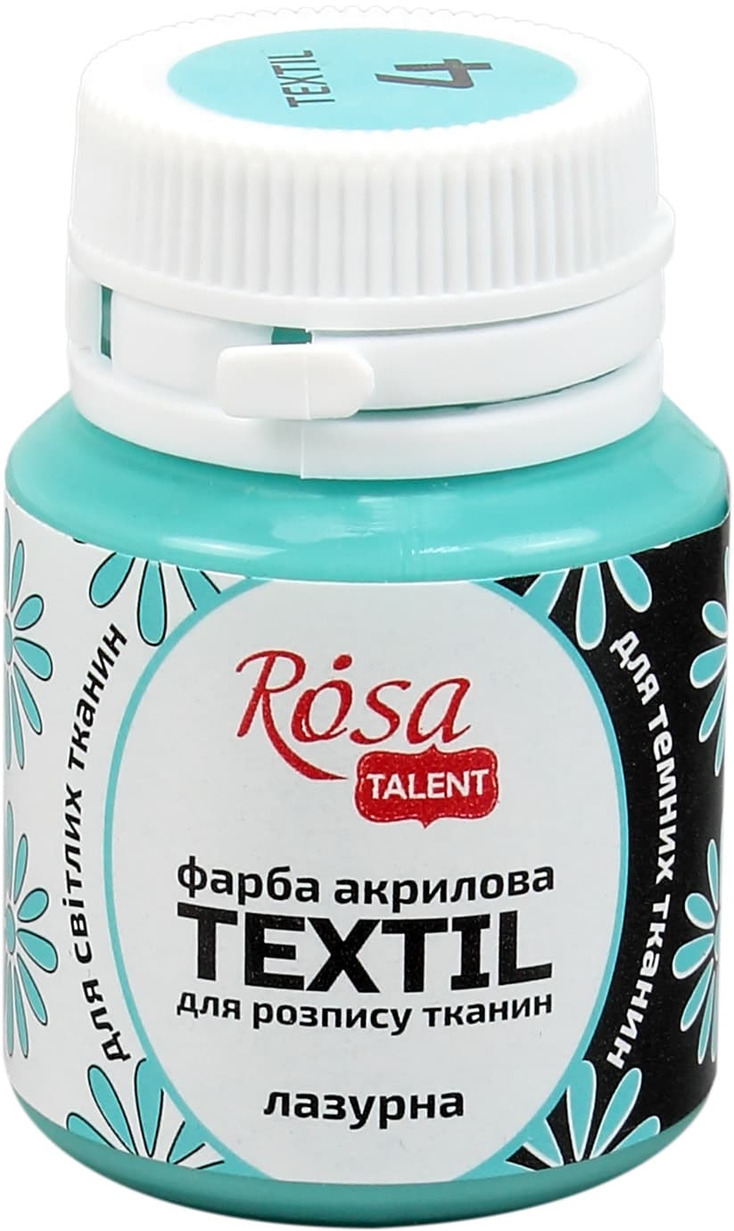 Фарба акрилова "Rosa Talent" 20мл для тканини,лазурна №263404