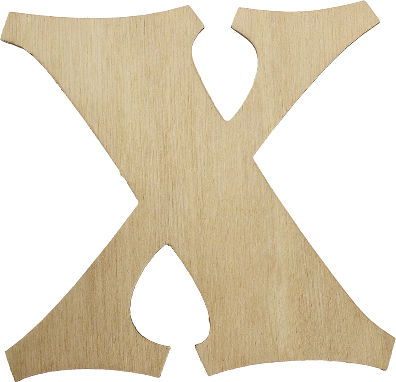 Заготовка фанера літера українська Х h15см (5)