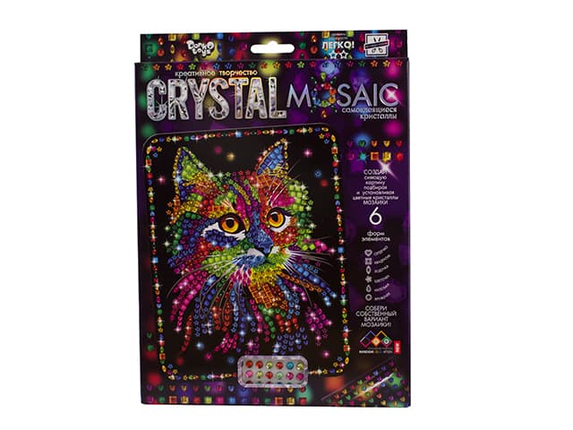 Набор креативного творчества Crystal Mosaic 02,03,04... 10 / DankoToys / (20) CRM-01-01