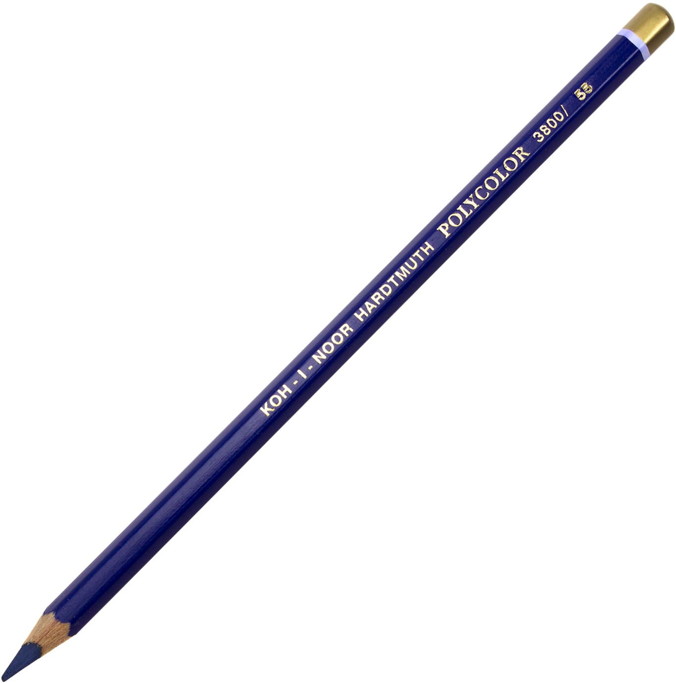 Карандаш цветной Koh-i-noor Polycolor художественный permanent blue / стойкий синий (12) 3800 / 55